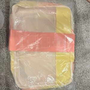 Calpak Packing Cubes Set new in pkg, Yellow and Peach